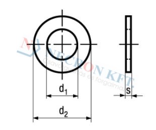 Lapos alátét (DIN125A-MŰA-0040)