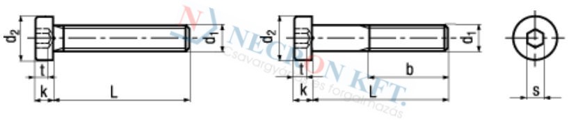 Alacsonyfejű belsőkulcsnyílású csavar (DIN7984-10P-0125)