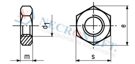 Hl.alacsony anya 0,5d (DIN439-05ZN-1295)