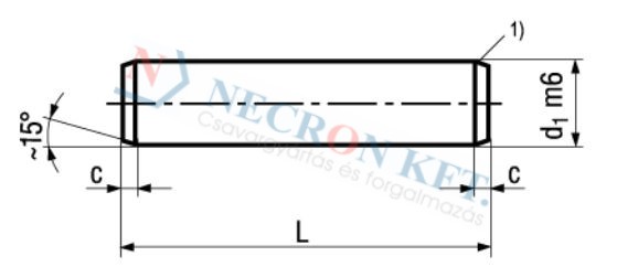 Hengeres szeg m6 (DIN7-A1-0M6-0360)