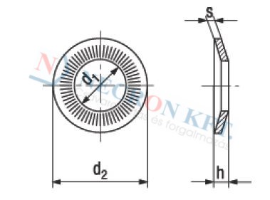 Bordázott alátét Rip-Lock (NCN13292-ZN-0030)