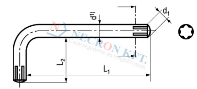 Inbuszkulcs TORX kulcsnyílású csavarhoz (NCN14056-PL-0015)