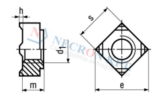 Négylapú hegeszthető anya (DIN928-PL00-0015)