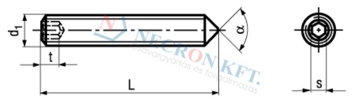 Belsőkulcsnyílású kúposvégű hernyócsavar (DIN914-PL00-0210)