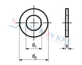 Lapos alátét 200HV (DIN125A-2PL-0040)