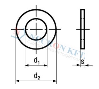 Lapos alátét (DIN125A-SRN-0020)