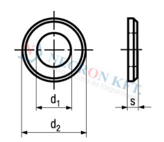 Lapos alátét letöréssel (DIN125B-SRÉ-0015)