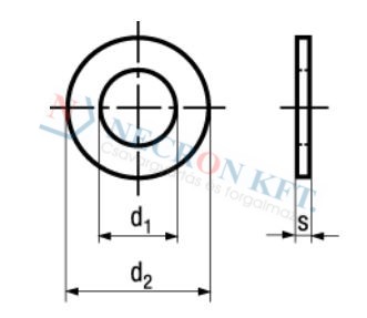 Lapos alátét (DIN125-VRÉZ-0035)