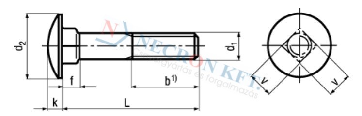 Kapupánt csavar (DIN603-56ZN-0175)