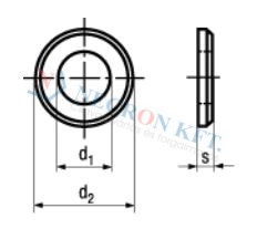 Lapos alátét letöréssel (DIN125B-0VZ-0020)