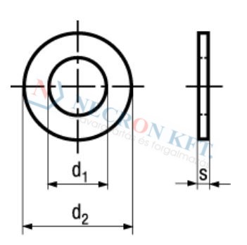 Lapos alátét (DIN125-A400-0010)