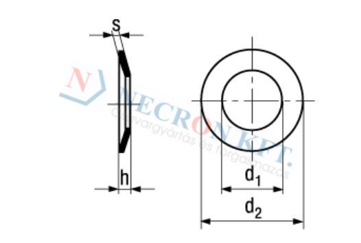 Feszítő alátét (vékony) normál (NCN710-0000-0005)