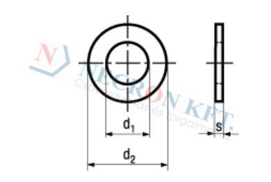 Lapos alátét (DIN125-ZN00-0145)