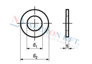 Lapos alátét nagy kivitel (NCN716-ZN00-0020)