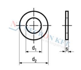 Lapos alátét (DIN125A-0VZ-0015)