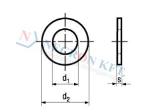 Lapos alátét (DIN125A-0TZ-0020)