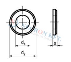 Lapos alátét letöréssel (DIN125B-0ZN-0025)