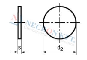 Furat nélküli alátét (NCN740-PL00-0160)