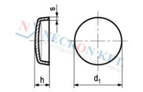 Zárókupak kúpos forma (DIN443-ZN00-0115)