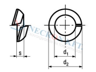 Kúpos rugós alátét (DIN74361C-Z-0025)