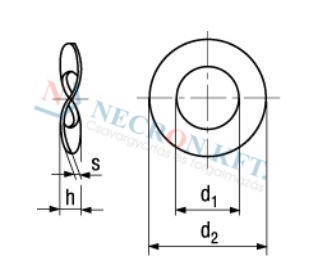 Hullámos alátét (DIN137B-ZN0-0035)