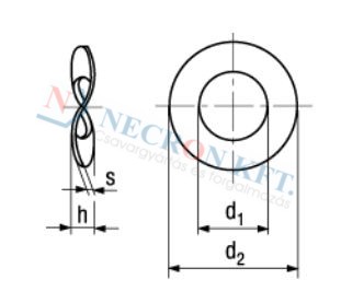 Hullámos alátét (DIN137B-VZ0-0025)