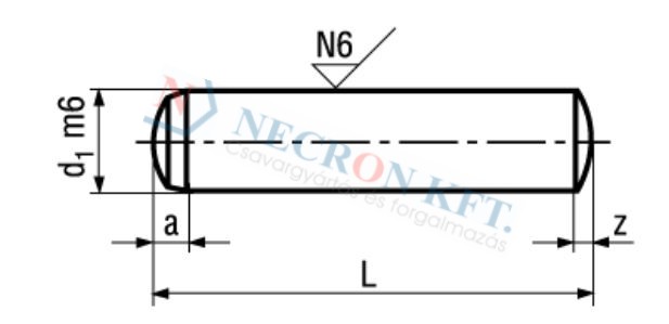 Hengeres illesztőszeg m6 (DIN6325-m6P-0568)